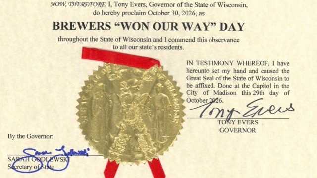 Gov. Evers declares Friday as  Brewers 'Won Our Way' Day  — Wauwatosa Community news